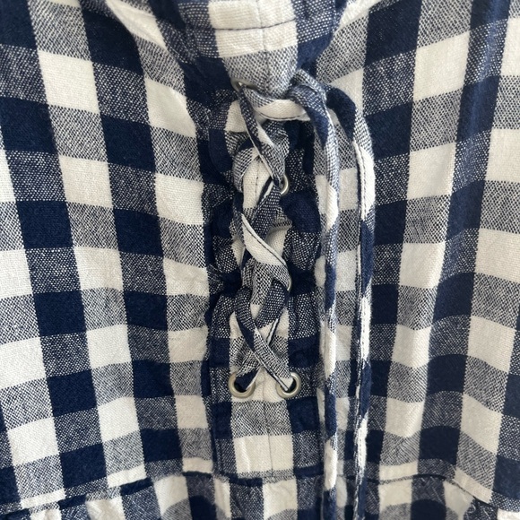 Navy and white gingham sundress - Picture 3 of 5